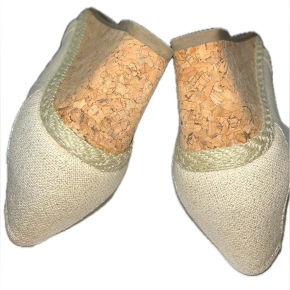 Kohl's Sonoma Life Style Gold Peep Toe Cork Wedge Espidrilles 6.5 MED - Picture 15 of 15